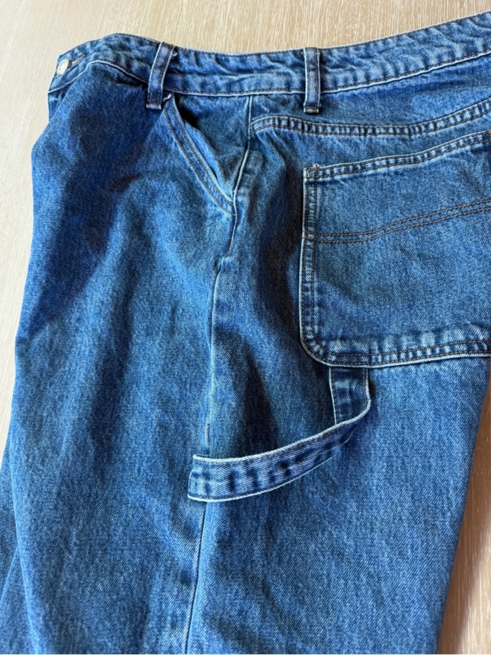 Princess Polly The Peta Carpenter Jeans Blue Denim - Size US 8 / EU 40